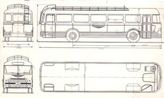 Firmowy rysunek autobusu.